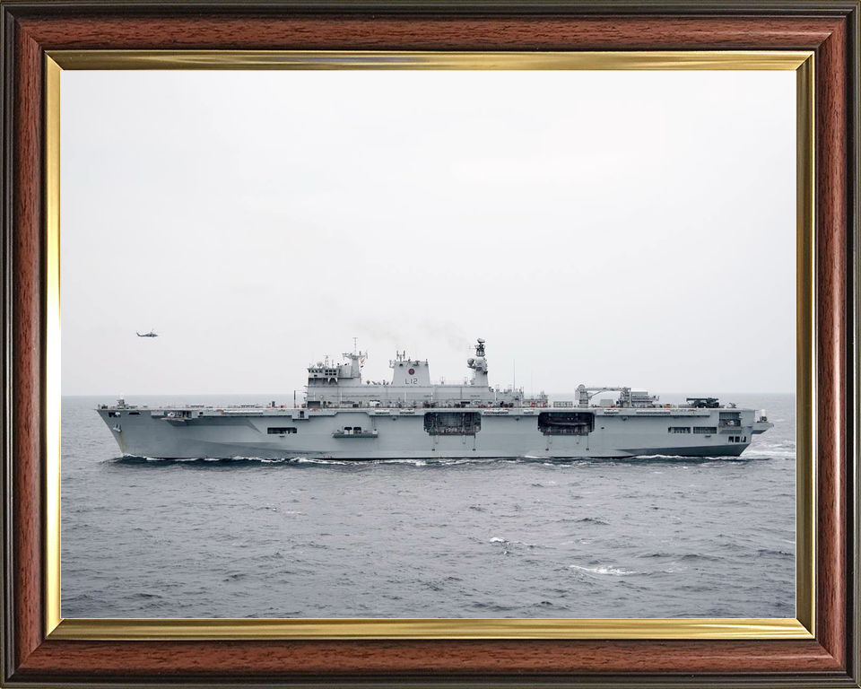 HMS Ocean L12 Landing Platform Helicopter November 2016 Port Beam View Photo Print - Posters, Prints, & Visual Artwork - by Hampshire Prints (image 9 of 9)