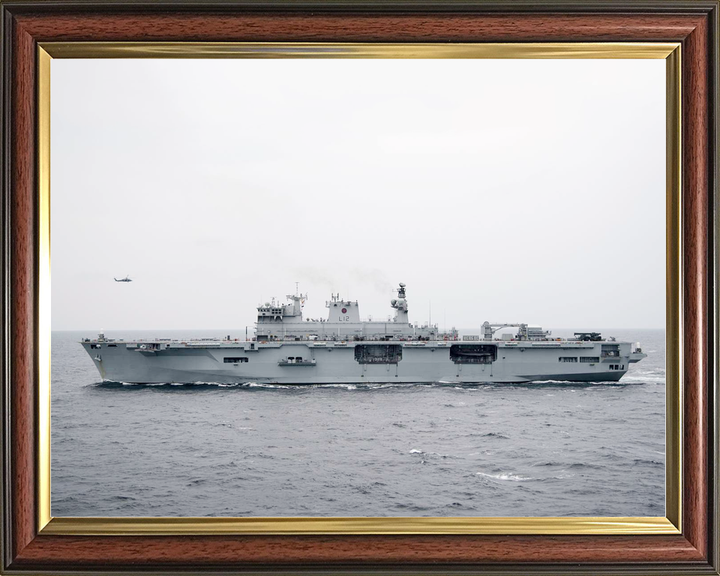 HMS Ocean L12 Landing Platform Helicopter November 2016 Port Beam View Photo Print - Posters, Prints, & Visual Artwork - by Hampshire Prints (image 9 of 9)