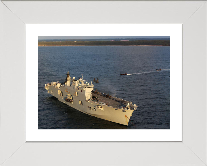 HMS Ocean L12 Landing Platform Helicopter June 2015 At Anchor Photo Print - Posters, Prints, & Visual Artwork - by Hampshire Prints (image 4 of 9)