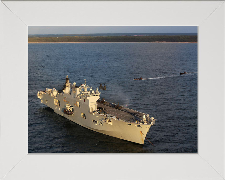 HMS Ocean L12 Landing Platform Helicopter June 2015 At Anchor Photo Print - Posters, Prints, & Visual Artwork - by Hampshire Prints (image 5 of 9)