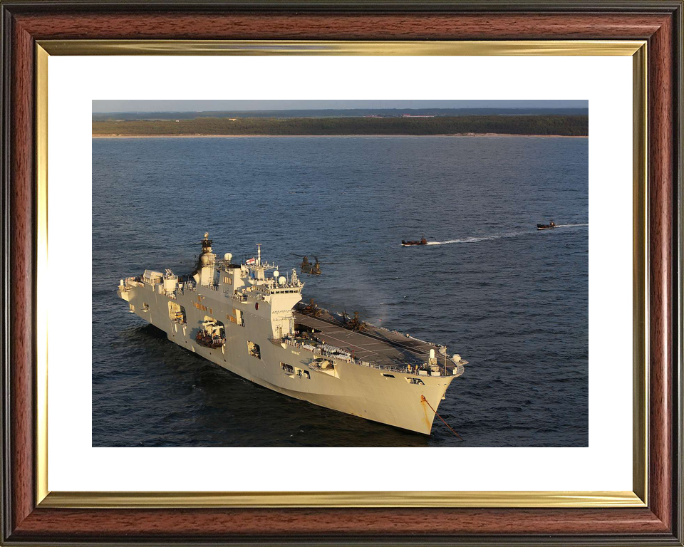 HMS Ocean L12 Landing Platform Helicopter June 2015 At Anchor Photo Print - Posters, Prints, & Visual Artwork - by Hampshire Prints (image 8 of 9)