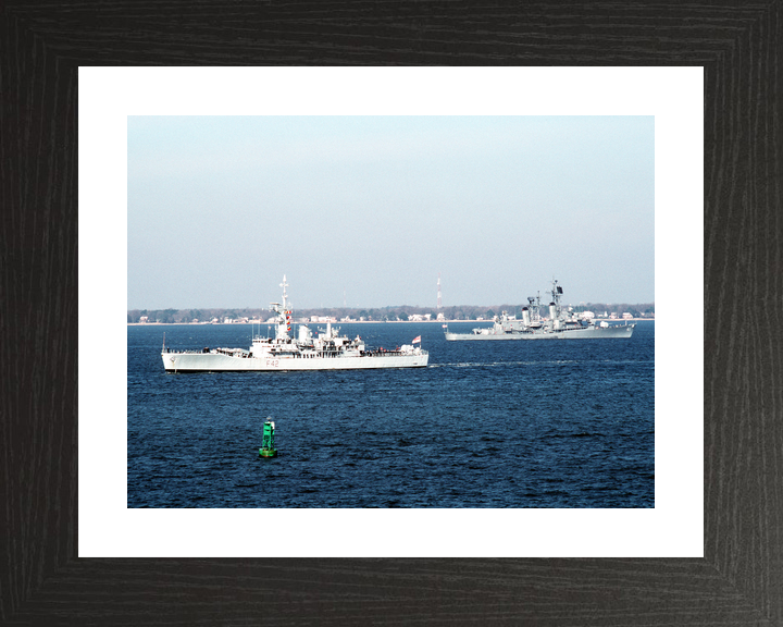 HMS Phoebe F42 Leander Class Frigate January 1990 Starboard Beam View Photo Print - Posters, Prints, & Visual Artwork - by Hampshire Prints (image 2 of 9)