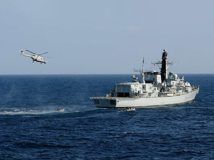 HMS Portland F79 Type 23 Frigate January 2009