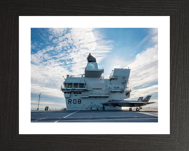 HMS Queen Elizabeth R08 Queen Elizabeth Class Aircraft Carrier Bridge View Photo Print - Posters, Prints, & Visual Artwork - by Hampshire Prints (image 2 of 9)
