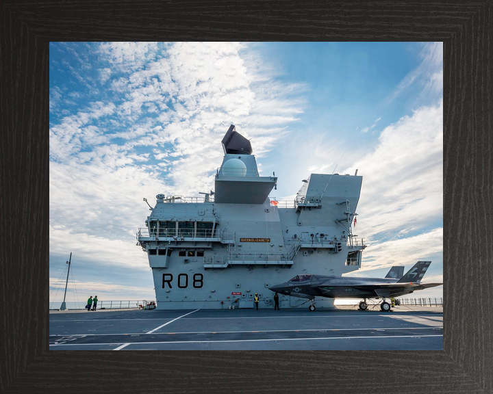 HMS Queen Elizabeth R08 Queen Elizabeth Class Aircraft Carrier Bridge View Photo Print - Posters, Prints, & Visual Artwork - by Hampshire Prints (image 3 of 9)