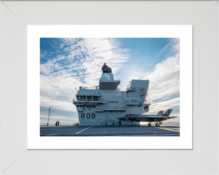 HMS Queen Elizabeth R08 Queen Elizabeth Class Aircraft Carrier Bridge View Photo Print - Posters, Prints, & Visual Artwork - by Hampshire Prints (image 4 of 9)