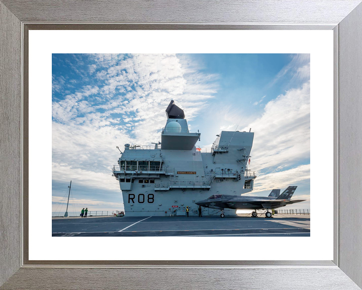 HMS Queen Elizabeth R08 Queen Elizabeth Class Aircraft Carrier Bridge View Photo Print - Posters, Prints, & Visual Artwork - by Hampshire Prints (image 6 of 9)