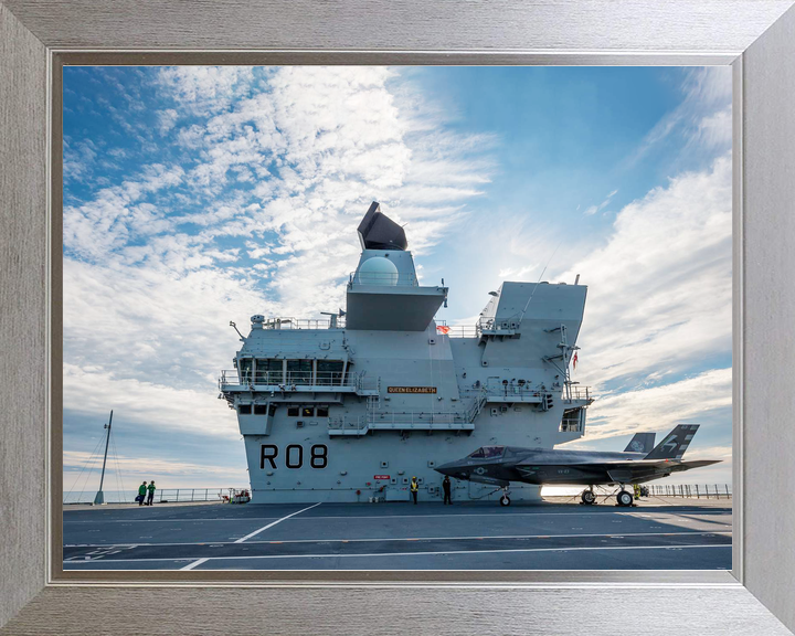 HMS Queen Elizabeth R08 Queen Elizabeth Class Aircraft Carrier Bridge View Photo Print - Posters, Prints, & Visual Artwork - by Hampshire Prints (image 7 of 9)
