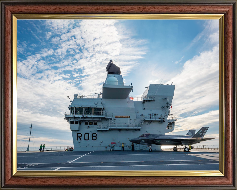 HMS Queen Elizabeth R08 Queen Elizabeth Class Aircraft Carrier Bridge View Photo Print - Posters, Prints, & Visual Artwork - by Hampshire Prints (image 9 of 9)