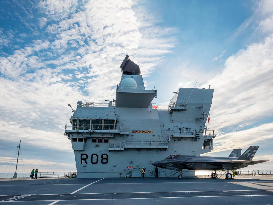 HMS Queen Elizabeth R08 Queen Elizabeth Class Aircraft Carrier Bridge View Photo Print - Posters, Prints, & Visual Artwork - by Hampshire Prints (image 1 of 9)