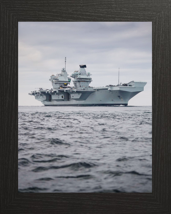 HMS Queen Elizabeth R08 Queen Elizabeth Class Aircraft Carrier Low Starboard View Photo Print - Posters, Prints, & Visual Artwork - by Hampshire Prints (image 3 of 9)