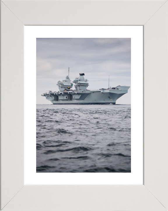 HMS Queen Elizabeth R08 Queen Elizabeth Class Aircraft Carrier Low Starboard View Photo Print - Posters, Prints, & Visual Artwork - by Hampshire Prints (image 4 of 9)
