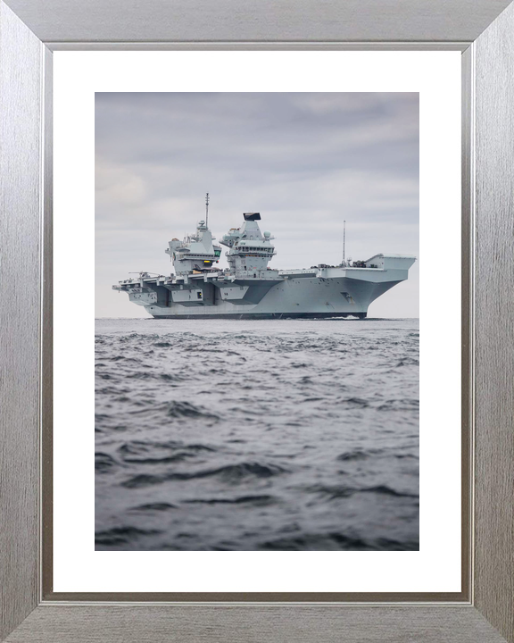 HMS Queen Elizabeth R08 Queen Elizabeth Class Aircraft Carrier Low Starboard View Photo Print - Posters, Prints, & Visual Artwork - by Hampshire Prints (image 6 of 9)