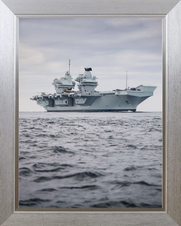 HMS Queen Elizabeth R08 Queen Elizabeth Class Aircraft Carrier Low Starboard View Photo Print - Posters, Prints, & Visual Artwork - by Hampshire Prints (image 7 of 9)