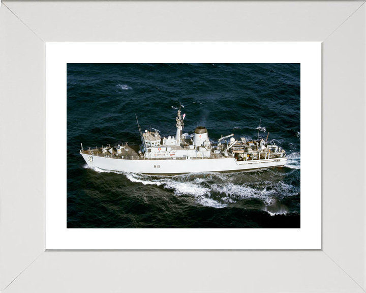 HMS Quorn M41 Hunt Class Minehunter August 2011 High Port Beam View Photo Print - Posters, Prints, & Visual Artwork - by Hampshire Prints (image 4 of 9)