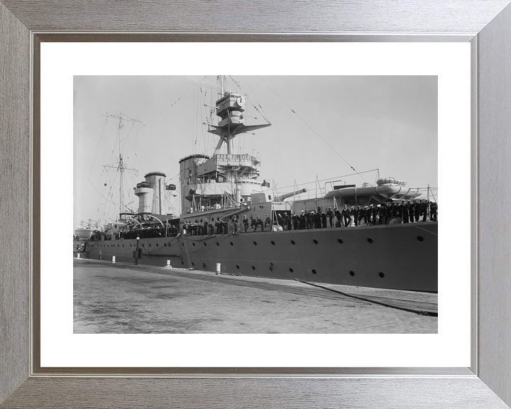 HMS Raleigh 96 1919 Hawkins Class Cruiser January 1922 Photo Print - Posters, Prints, & Visual Artwork - by Hampshire Prints (image 6 of 9)