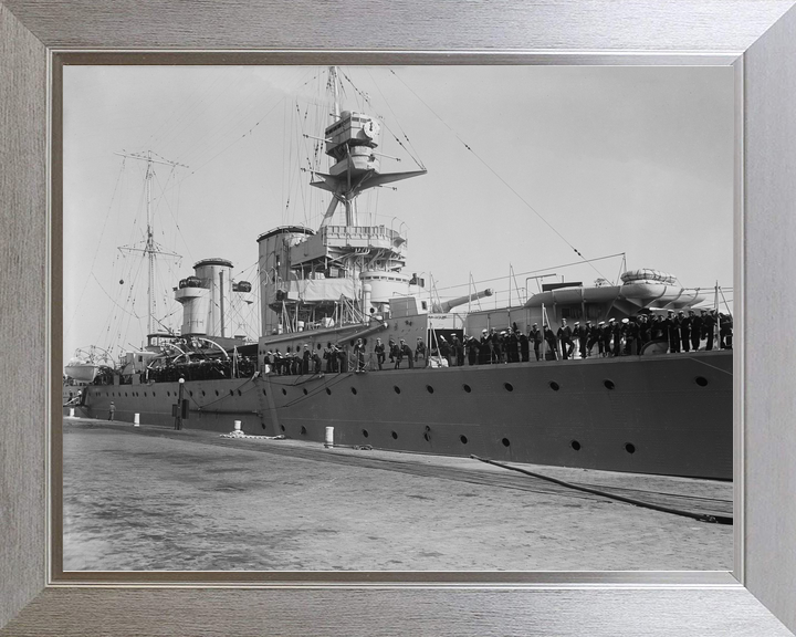 HMS Raleigh 96 1919 Hawkins Class Cruiser January 1922 Photo Print - Posters, Prints, & Visual Artwork - by Hampshire Prints (image 7 of 9)