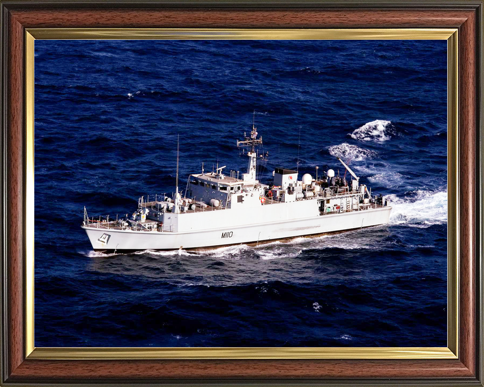 HMS Ramsey M110 Sandown Class Minehunter August 2011 High Port Side View Photo Print - Posters, Prints, & Visual Artwork - by Hampshire Prints (image 9 of 9)