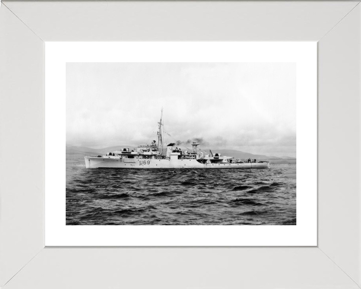 HMS Redpole U69 Black Swan Class Sloop Port Beam View Photo Print - Posters, Prints, & Visual Artwork - by Hampshire Prints (image 4 of 9)