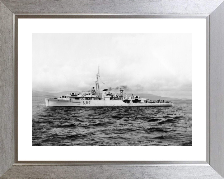 HMS Redpole U69 Black Swan Class Sloop Port Beam View Photo Print - Posters, Prints, & Visual Artwork - by Hampshire Prints (image 6 of 9)