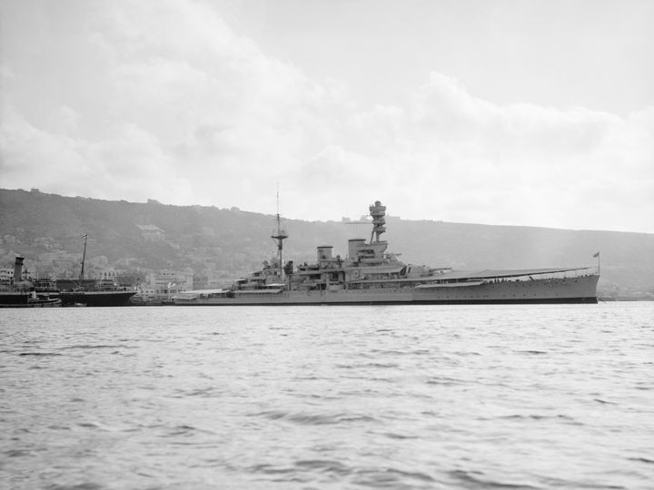 HMS Repulse 1916 Renown Class Battlecruiser In Harbour Photo Print - Posters, Prints, & Visual Artwork - by Hampshire Prints (image 1 of 9)