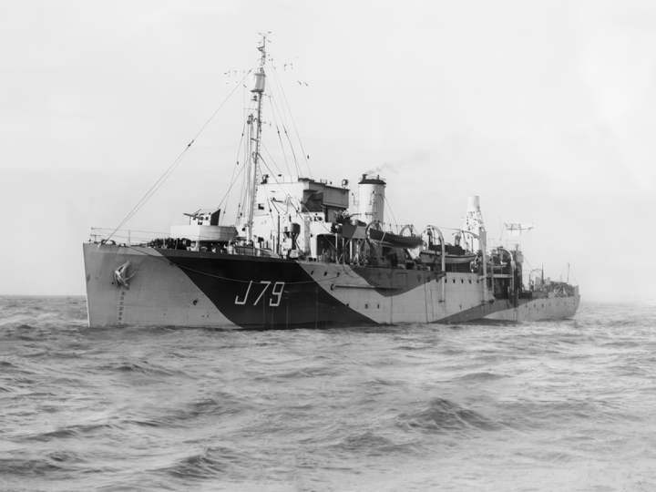 HMS Scott J79 Halcyon Class Minesweeper Warship 1944 Photo Print - Posters, Prints, & Visual Artwork - by Hampshire Prints (image 1 of 9)