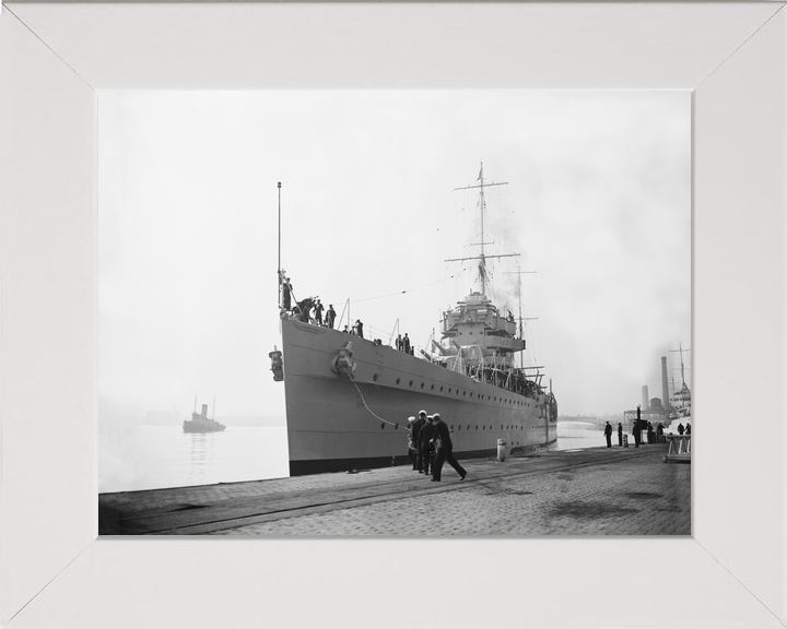 HMS York 90 York Class Heavy Cruiser Warship Alongside Photo Print - Posters, Prints, & Visual Artwork - by Hampshire Prints (image 5 of 9)