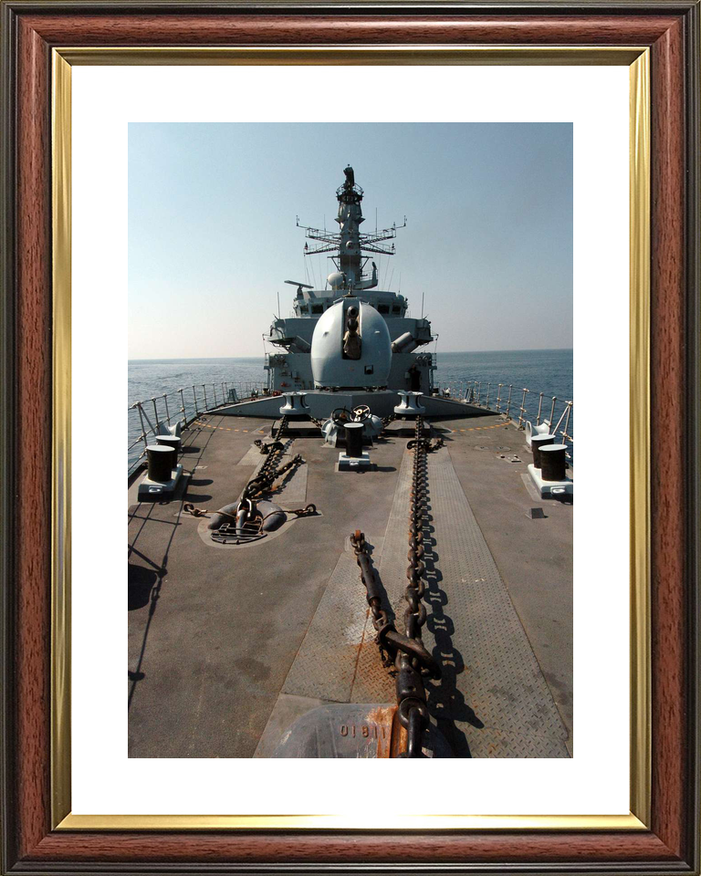 HMS Grafton (F80) Royal Navy Type 23 Frigate Forecastle View Photo Print Wall Art Decor - Posters, Prints, & Visual Artwork - by Hampshire Prints (image 8 of 9)