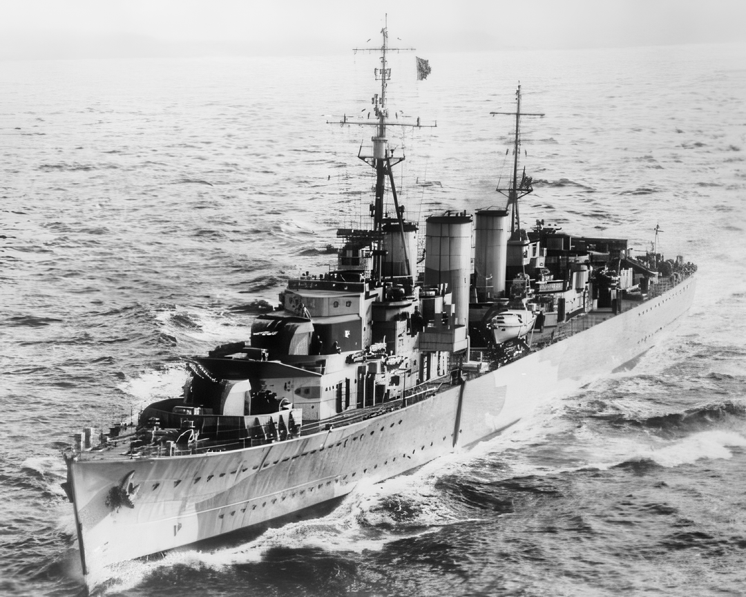 HMS Welshman Photo Print - At Sea 1942 - Royal Navy Abdiel Class Minelayer Posters, Prints, & Visual Artwork Hampshire Prints 6 x 4 No Frame No