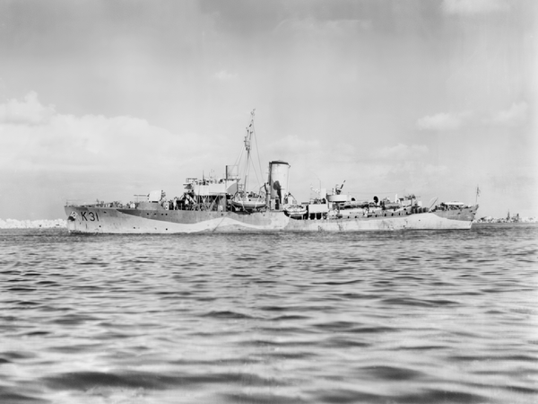 HMS Camellia K31 Flower Class Corvette September 1943