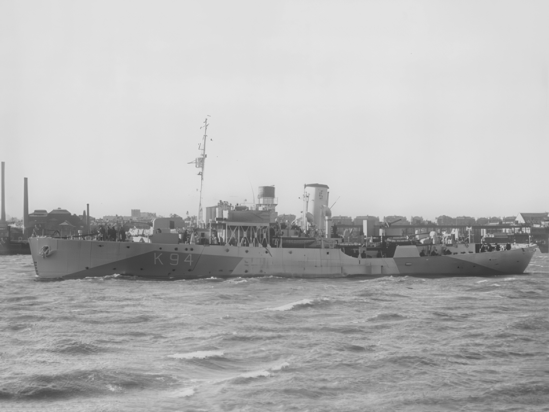 HMS Columbine (K94) Royal Navy Flower Class Corvette Port Side View Photo Print Wall Art Decor Posters, Prints, & Visual Artwork Hampshire Prints 6 x 4 No Frame No