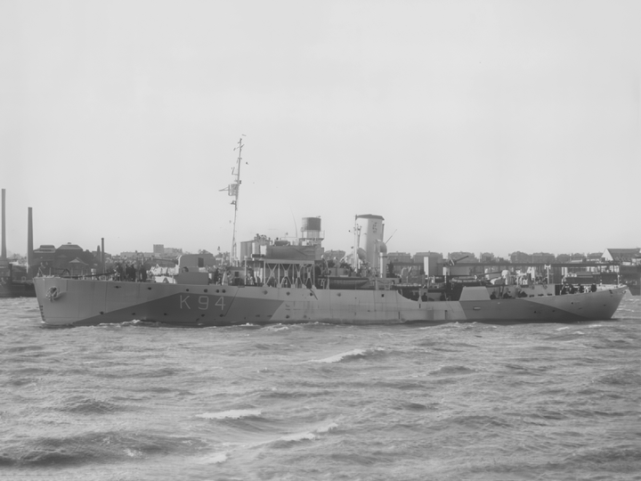 HMS Columbine (K94) Royal Navy Flower Class Corvette Port Side View Photo Print Wall Art Decor Posters, Prints, & Visual Artwork Hampshire Prints 6 x 4 No Frame No