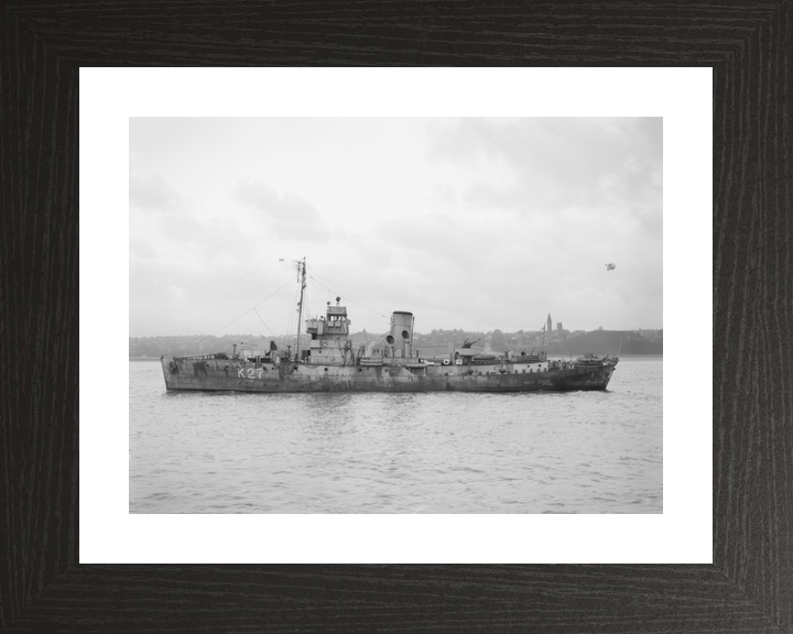 HMS Honeysuckle (K27) Royal Navy Flower Class Corvette Port Side View Photo Print Wall Art Decor - Posters, Prints, & Visual Artwork - by Hampshire Prints (image 2 of 9)