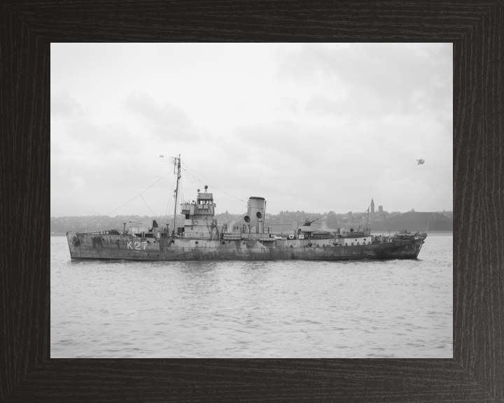 HMS Honeysuckle (K27) Royal Navy Flower Class Corvette Port Side View Photo Print Wall Art Decor - Posters, Prints, & Visual Artwork - by Hampshire Prints (image 3 of 9)