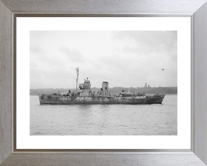HMS Honeysuckle (K27) Royal Navy Flower Class Corvette Port Side View Photo Print Wall Art Decor - Posters, Prints, & Visual Artwork - by Hampshire Prints (image 6 of 9)