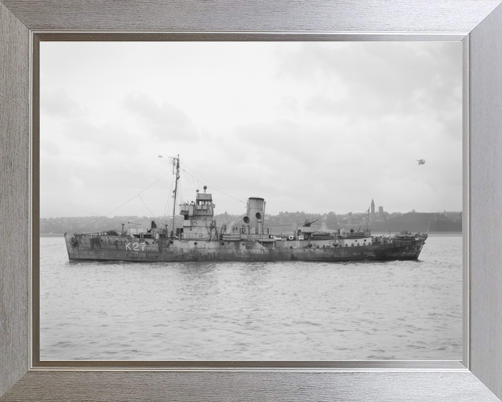 HMS Honeysuckle (K27) Royal Navy Flower Class Corvette Port Side View Photo Print Wall Art Decor - Posters, Prints, & Visual Artwork - by Hampshire Prints (image 7 of 9)