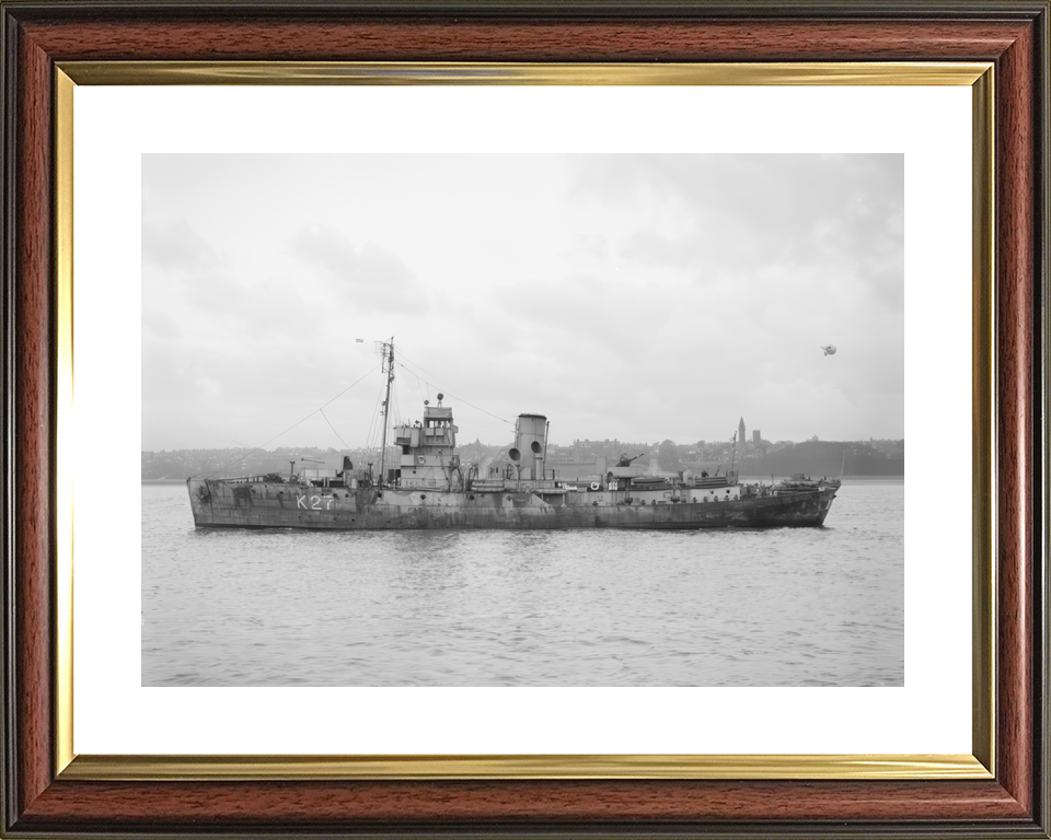 HMS Honeysuckle (K27) Royal Navy Flower Class Corvette Port Side View Photo Print Wall Art Decor - Posters, Prints, & Visual Artwork - by Hampshire Prints (image 8 of 9)