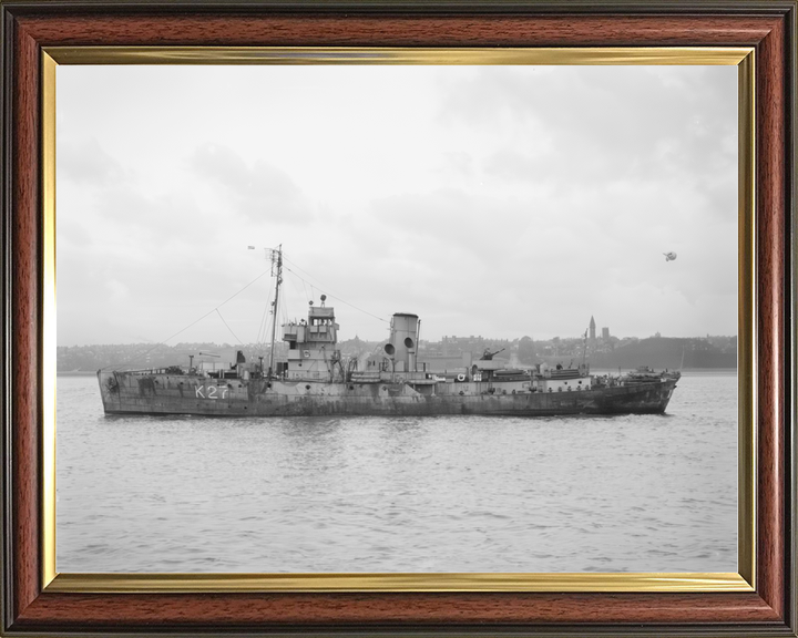 HMS Honeysuckle (K27) Royal Navy Flower Class Corvette Port Side View Photo Print Wall Art Decor - Posters, Prints, & Visual Artwork - by Hampshire Prints (image 9 of 9)
