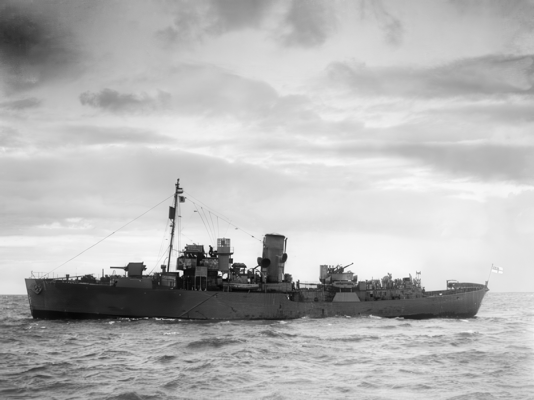 HMS Myosotis K65 Flower Class Corvette 1939-1945 Photo Print - Posters, Prints, & Visual Artwork - by Hampshire Prints (image 1 of 9)