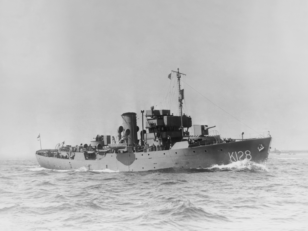 HMS Samphire K128 Flower Class Corvette Warship 1941 Photo Print - Posters, Prints, & Visual Artwork - by Hampshire Prints (image 1 of 9)