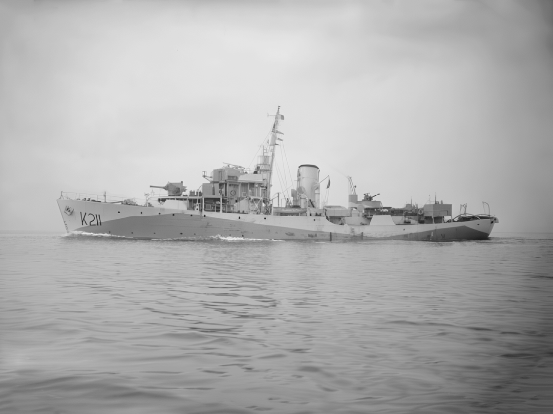 HMS Snowflake K211 Flower Class Corvette Warship Photo Print - Posters, Prints, & Visual Artwork - by Hampshire Prints (image 1 of 9)