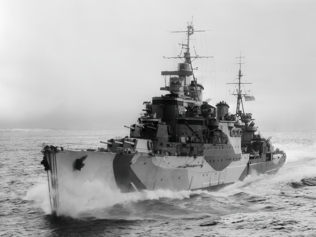 HMS Birmingham (C19) Royal Navy Town Class Light Cruiser Port Bow View Photo Print Wall Art Decor Posters, Prints, & Visual Artwork Hampshire Prints 6 x 4 No Frame No