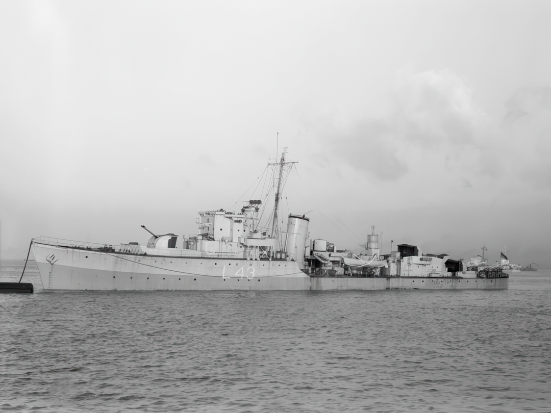 HMS Blackmore (L43) Royal Navy Hunt Class Destroyer At A Buoy Photo Print Wall Art Decor Posters, Prints, & Visual Artwork Hampshire Prints 6 x 4 No Frame No