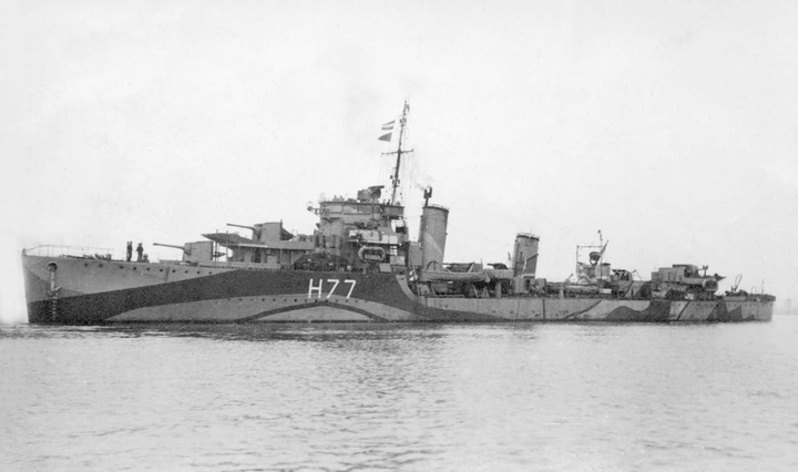 HMS Boreas H77 Royal Navy B class destroyer Photo Print or Framed Print - Hampshire Prints