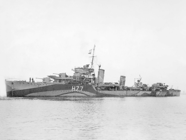 HMS Boreas H77 B Class Destroyer