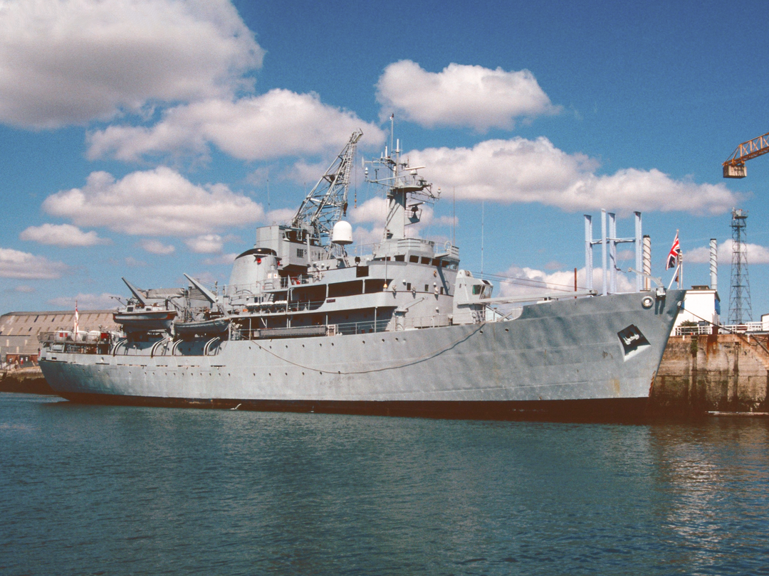 HMS Hecate (A137) Royal Navy Hecla Class Survey Vessel Alongside Photo Print Wall Art Decor - Posters, Prints, & Visual Artwork - by Hampshire Prints (image 1 of 9)
