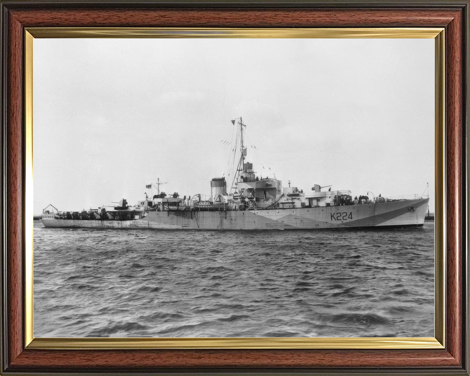 HMS Rother K224 River Class Frigate c1952 Photo Print - Posters, Prints, & Visual Artwork - by Hampshire Prints (image 9 of 9)