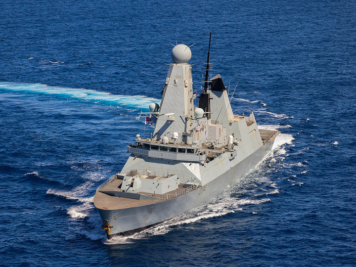 HMS Diamond (D34) Photo Print - Turning to Starboard - Royal Navy Type 45 Destroyer Hampshire Prints 6 x 4 No Frame No