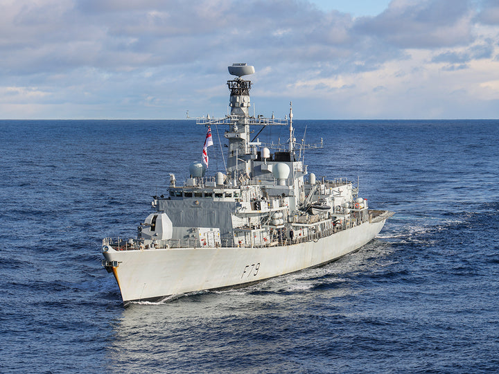 HMS Portland (F79) Photo Print - Port Bow View Underway - Royal Navy Type 23 Frigate Hampshire Prints 6 x 4 No Frame No