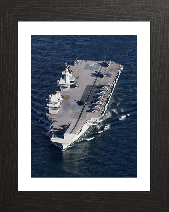 HMS Prince of Wales R09 Queen Elizabeth Class Aircraft Carrier February 2024 From Above Photo Print - Posters, Prints, & Visual Artwork - by Hampshire Prints (image 2 of 9)